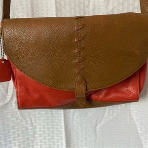 Clarks leather shoulder purse